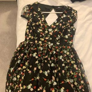 I:na classy floral black dress